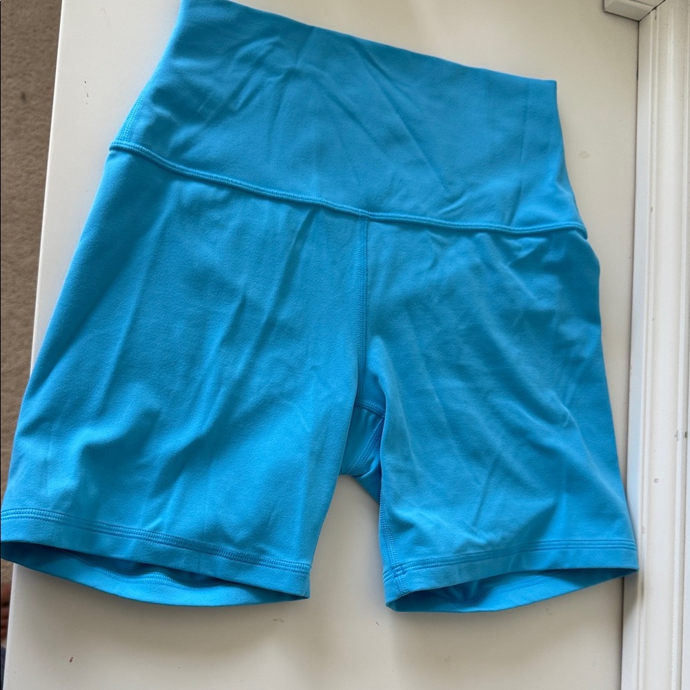 Women's Blue Biker Shorts